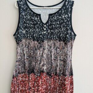 Akivide Women's Colorful Boho V-Neck Sundress Size XL